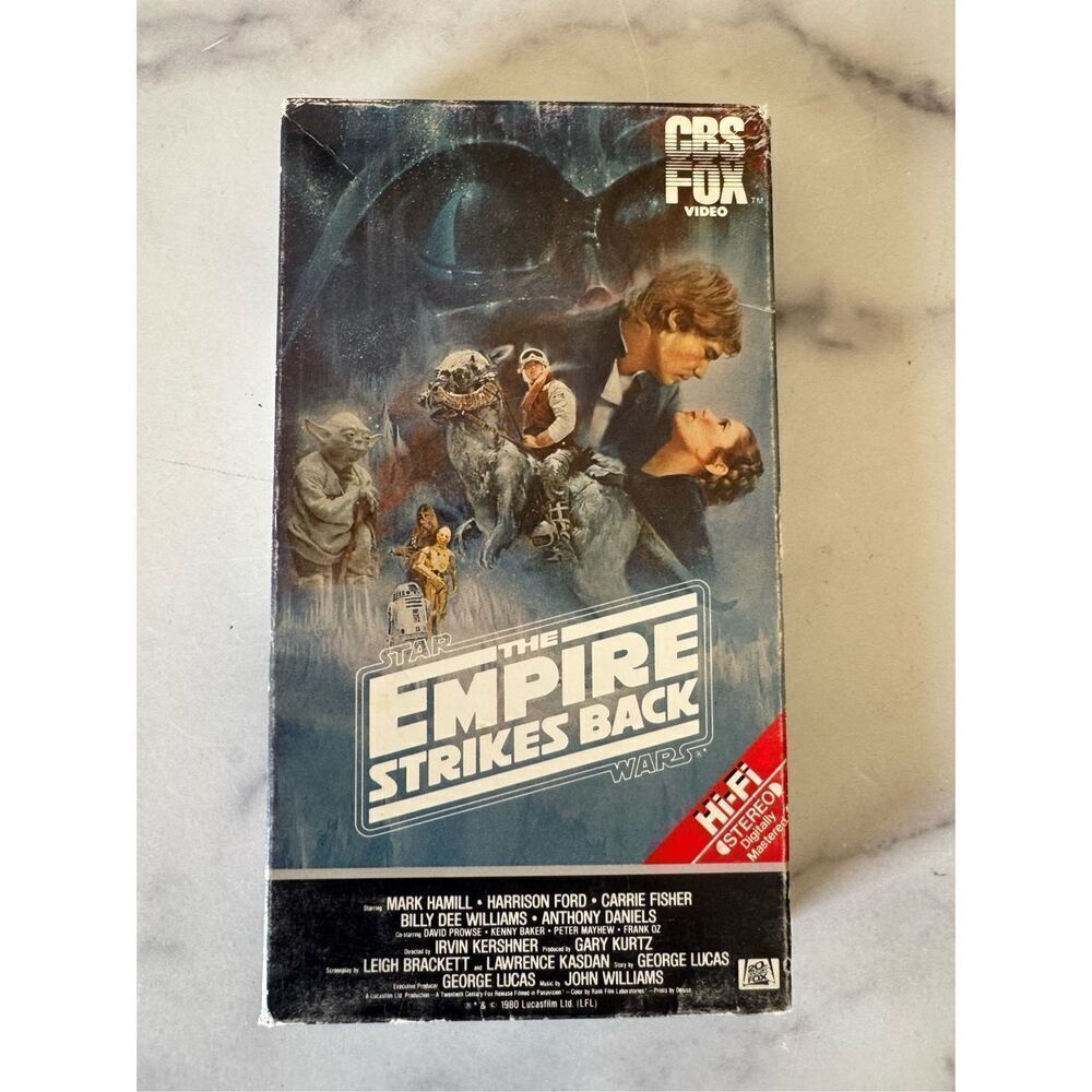 Empire Strikes Back Star Wars VHS vintage 70s movie video cassette tape 1980 Epi